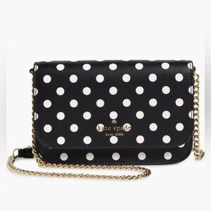 Kate Spade Black and White Polka Dot Crossbody ❥